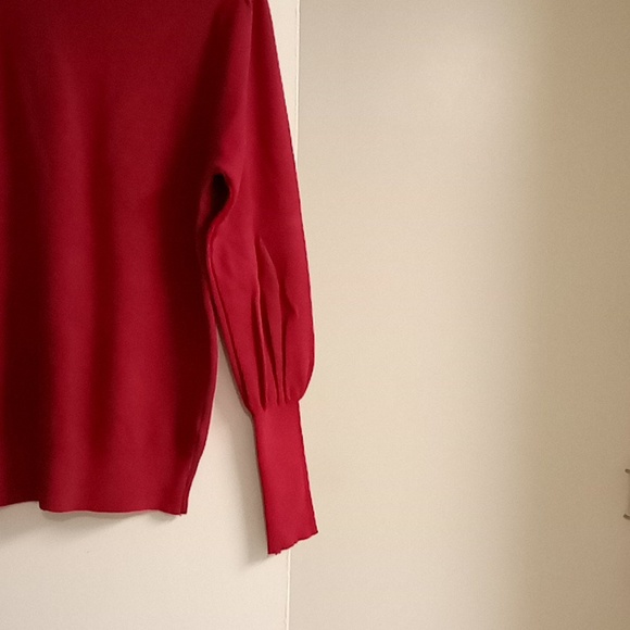 RED. SWEATER - Picture 2 of 4